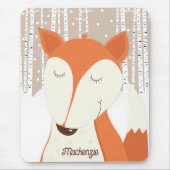 Tapis De Souris Bois d'hiver du renard roux (Devant)