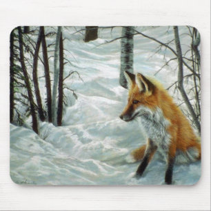 Tapis De Souris Bois d'hiver, Fox