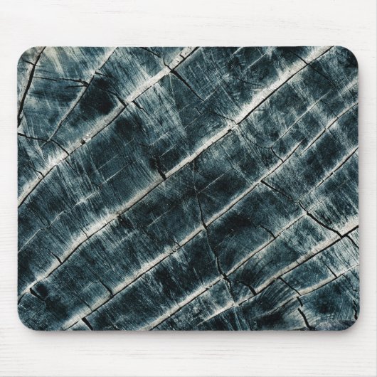 Tapis De Souris Bois peint en bleu (Devant)