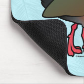 Tapis De Souris Bois-Rail Rufous-étranglé de Birdorable (Coin)