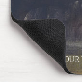 Tapis De Souris Bois rustique Enchanted Forêt & Lumières Élégant (Coin)