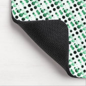 Tapis De Souris Bois Vert bulles rétro Mousepad (Coin)
