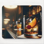 Tapis De Souris Boisson Ancien Dans Un Bar (Devant)