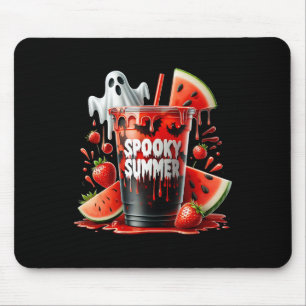 Tapis De Souris Boissons d'été éffrayantes Summerween Vibes Drôle