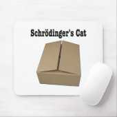 Tapis De Souris Boîte de chat de Schrodinger (Avec souris)