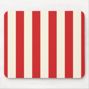 Tapis De Souris Boîte Postale Crème Tofu Bandes Rouges