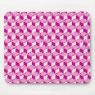 Tapis De Souris Boîtes 3D Chrome - rose fuchsia