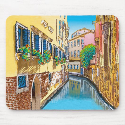 Tapis De Souris Boîtes de fenêtre le long du canal (Devant)