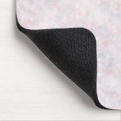 Tapis de souris Bokeh Rose Clair Moderne (Coin)