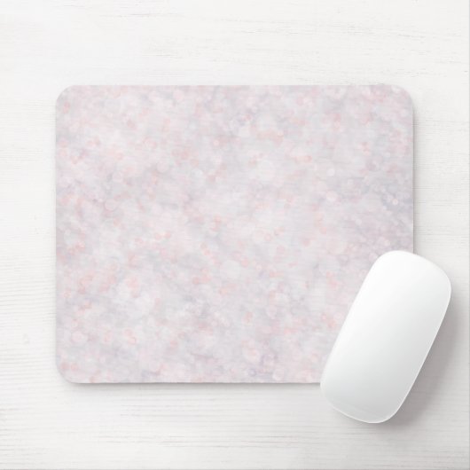 Tapis de souris Bokeh Rose Clair Moderne (Avec souris)