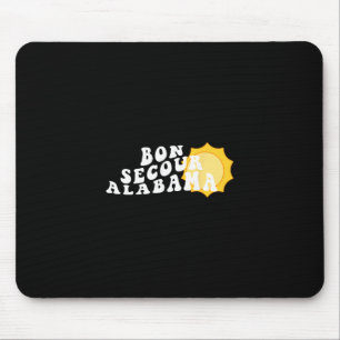 Tapis De Souris Bon Secour Alabama Al Rétro Souvenir Vacances Vagu