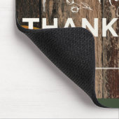 Tapis De Souris Bon thanksgiving Gourds sur bois rustique (Coin)