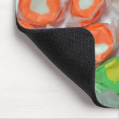 Tapis De Souris Bonbon vert et orange mousepad (Coin)