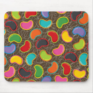 Tapis De Souris Bonbons colorés amusant Retro Jellybeans Pop Mouse