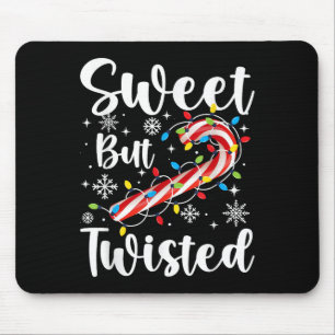 Tapis De Souris Bonbons de Noël doux mais tordus bonbons de Noël L