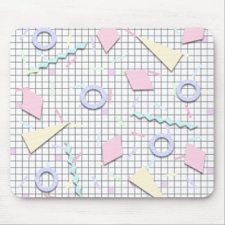 Tapis De Souris Bonbons des années 80 Impression Géométrique Paste