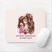 Tapis De Souris Bond adorable maman et fille (6) (Avec souris)