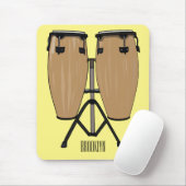 Tapis De Souris Bongo, dessin animé de batterie (Avec souris)