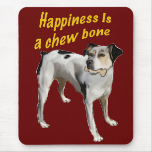 Tapis De Souris bonheur de rat terrier