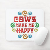 Tapis De Souris Bonheur de vache (Avec souris)