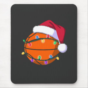 Tapis De Souris Bonhomme de neige Basketball Noël Père Noël Baseba