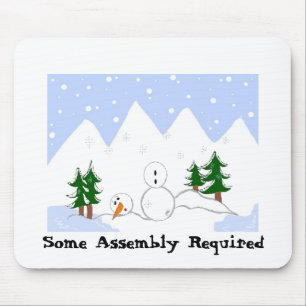 Tapis De Souris Bonhomme de neige dans le besoin