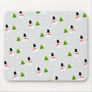 Tapis de souris bonhomme de neige de Noël