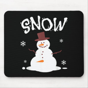 Tapis De Souris Bonhomme de neige drôle et couple correspondant so