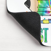 Tapis De Souris Bonjour 1ère année Leopard Crayon Tie Dye Funny Re (Coin)