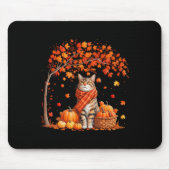Tapis De Souris Bonjour Automne Chat Automne Leaf Kitten Lover Tha (Devant)
