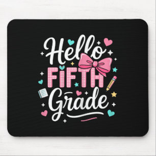 Tapis De Souris Bonjour Cinquième Année Premier Jour De L'École Co