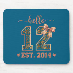 Tapis De Souris Bonjour douze est 2014 12e anniversaire coquette 1