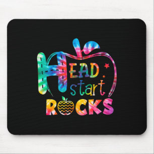 Tapis De Souris Bonjour Head Start Rock Tie Dye Byck À L'école Ens