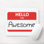 Tapis De Souris Bonjour, je suis génial (Avec souris)