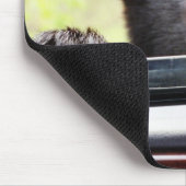 Tapis De Souris "Bonjour là !" Ours noir Mousepad (Coin)