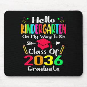 Tapis De Souris Bonjour Maternelle Retour À La Classe Scolaire De