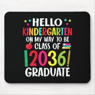 Tapis De Souris Bonjour Maternelle Retour À La Classe Scolaire De