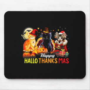 Tapis De Souris Bonjour Merci Mas Chemise Halloween Chat Amour Act