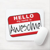 Tapis De Souris Bonjour, mon nom est impressionnant (Avec souris)
