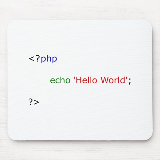 Tapis De Souris bonjour monde (Devant)