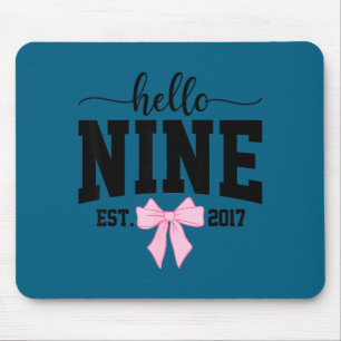 Tapis De Souris Bonjour Nine Est 2017 Coquette Noeud 9e Anniversai