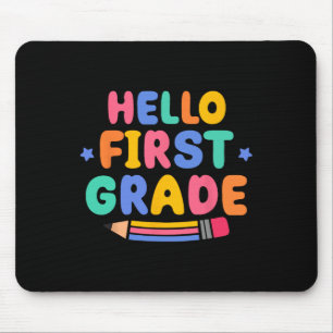 Tapis De Souris Bonjour Première Année CP Rentrée Scolaire Enseign