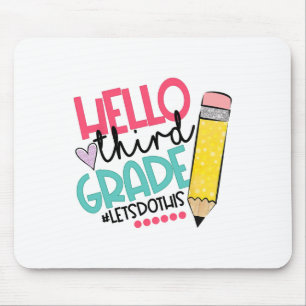 Tapis De Souris Bonjour troisième année #Allons Faisons Cela Joyeu