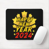 Tapis De Souris Bonne année 2024 (Avec souris)