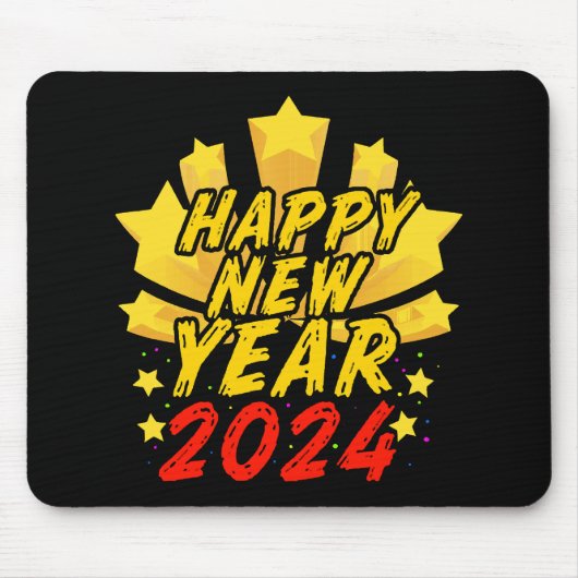 Tapis De Souris Bonne année 2024 (Devant)