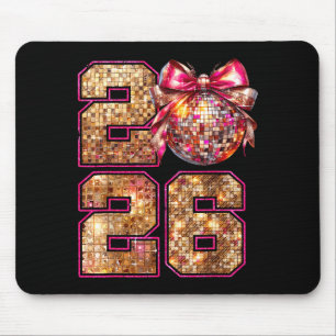 Tapis De Souris Bonne Année 2026 Boule Disco Nk Coquette Arc Fam