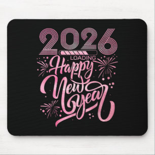 Tapis De Souris Bonne année 2026 Chargement des feux d'artifice