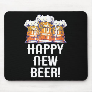 Tapis De Souris BONNE ANNÉE BIÈRE ! Soirée du Nouvel An Boire