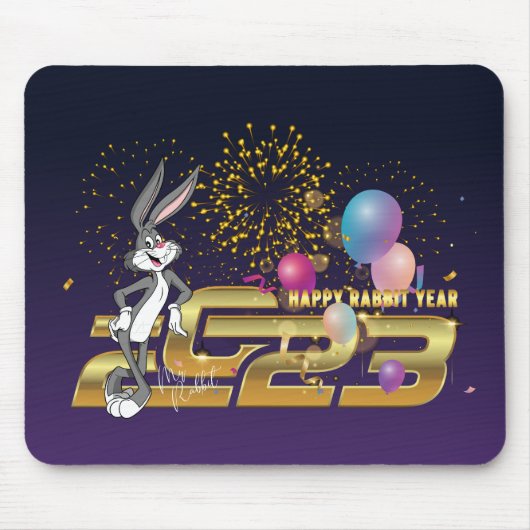 Tapis De Souris Bonne année Rabbit 2023 | (Devant)