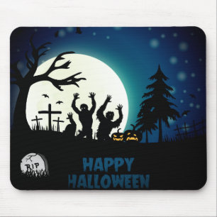 Tapis De Souris Bonne Halloween Fullmoon Mousepad